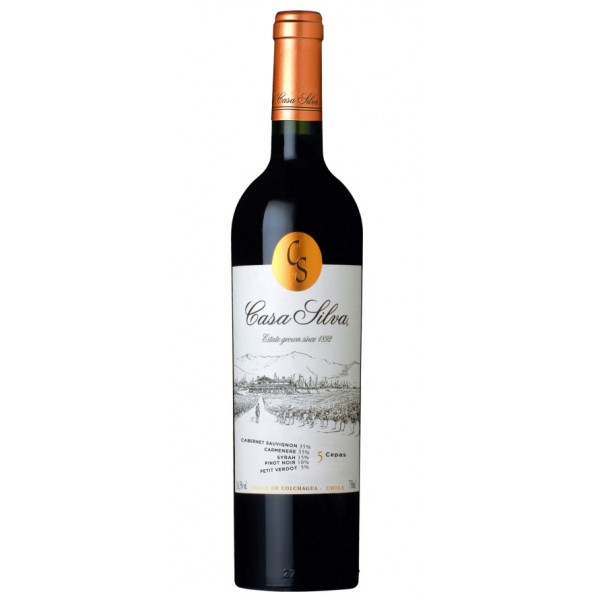 Casa Silva 5 Cepas Cabernet Sauvignon - Carmenre - Syrah - Pinot Noir - Petit Verdot