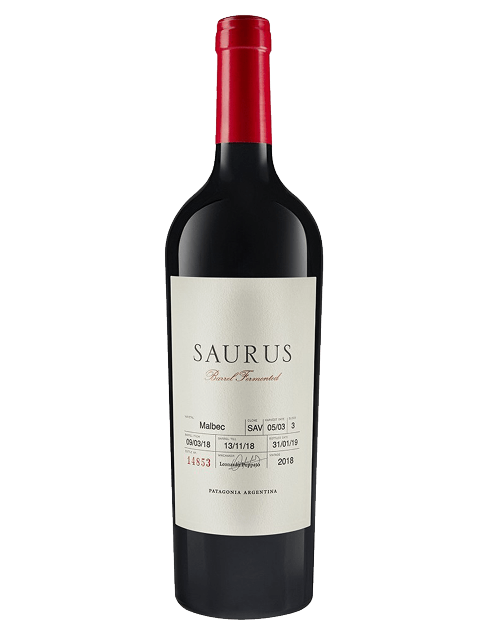 Familia Schroeder Saurus Barrel Fermented Malbec 2020