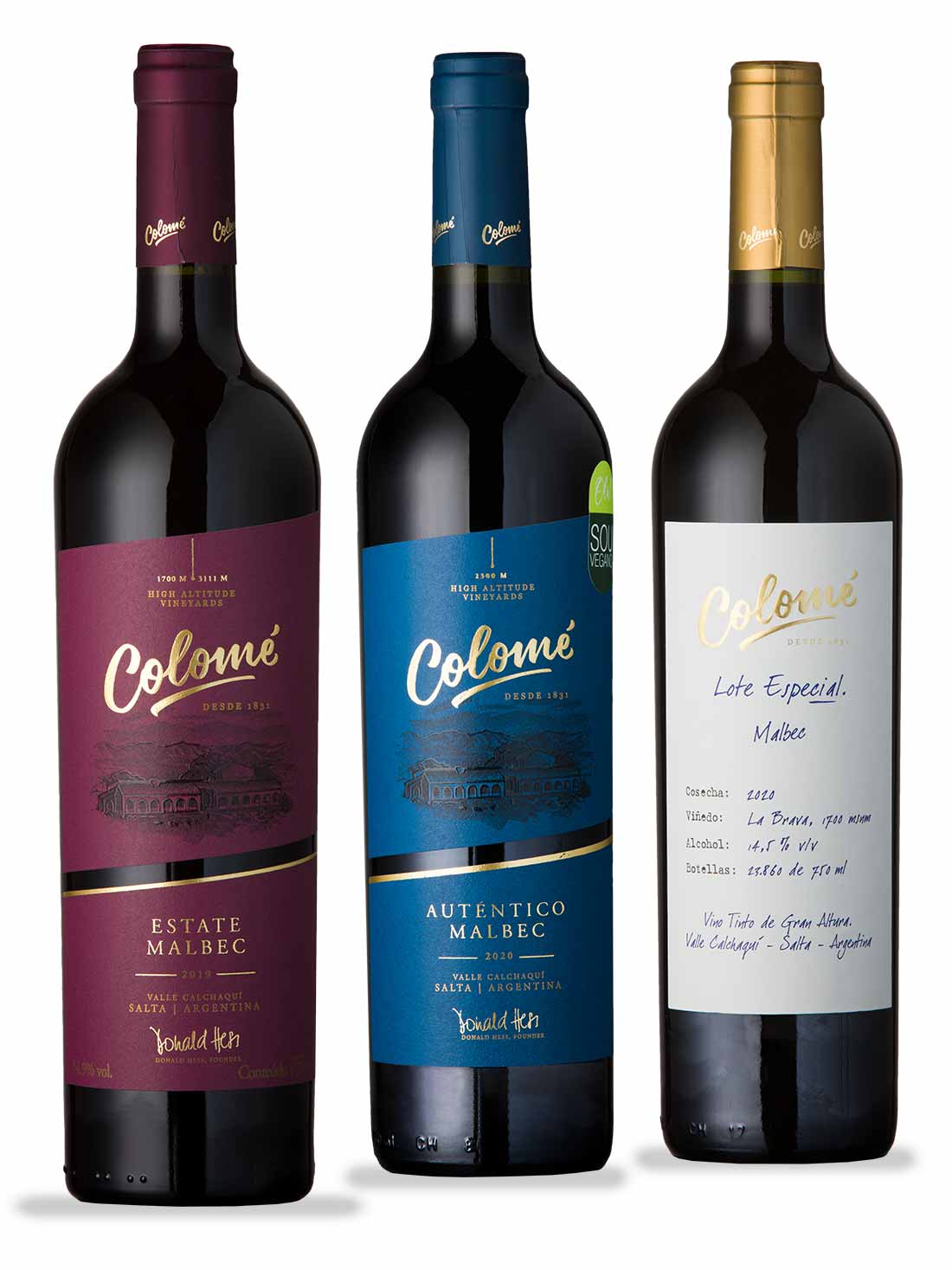 Kit Malbecs Da Colome (3 unidades)