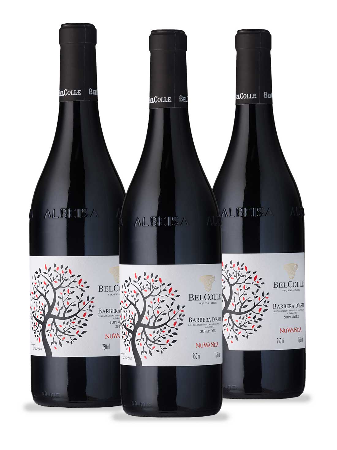 Kit Vertical Bel Colle Barbera D'asti Nuwanda (3 unidades)