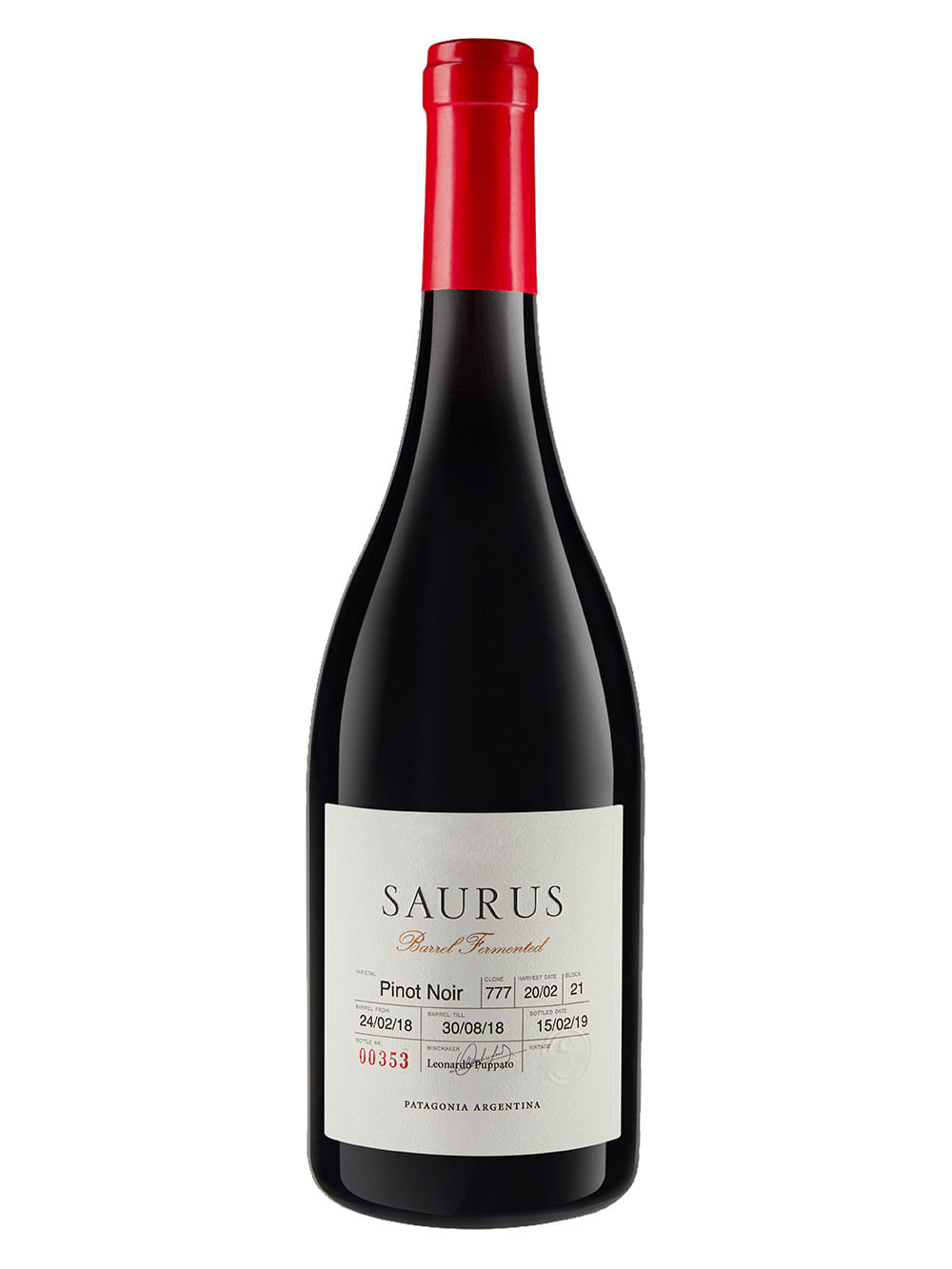 Familia Schroeder Saurus Barrel Fermented Pinot Noir
