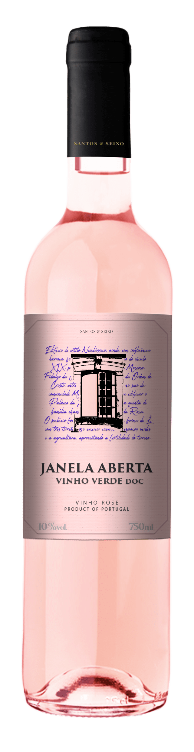 Santos e Seixos Janela Aberta Vinho Verde Ros
