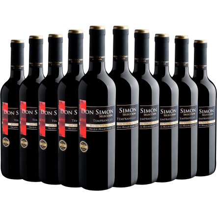 Don Simn Kit 10 Don Simon Seleccion Tempranillo Por R$27,90 Cada Garrafa* (10 garrafas)