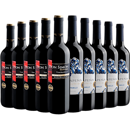 Kit Tempranillos | 5 Don Simon + 5 Vinapena* (10 unidades)
