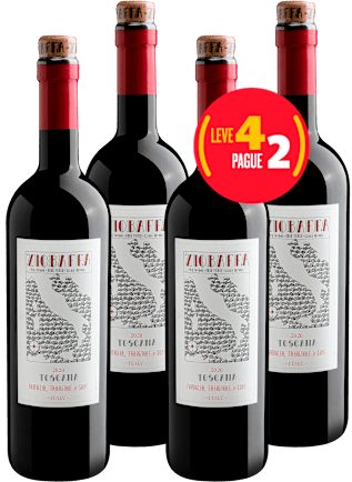 Ziobaffa Kit Leve 4 Pague 2 Ziobaffa Toscana Igt* (4 garrafas)