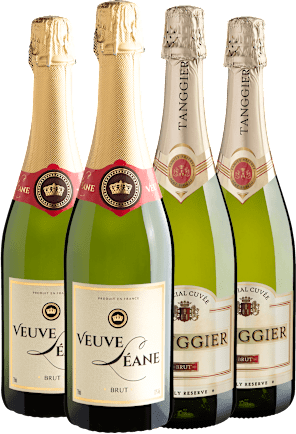 Kit Espumantes Best Sellers | 2 Veuve Leane + 2 Tanggier (4 unidades)