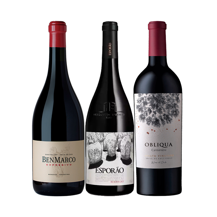 Kit Top 3 Vinhos Premium Mais Vendidos (3 unidades)