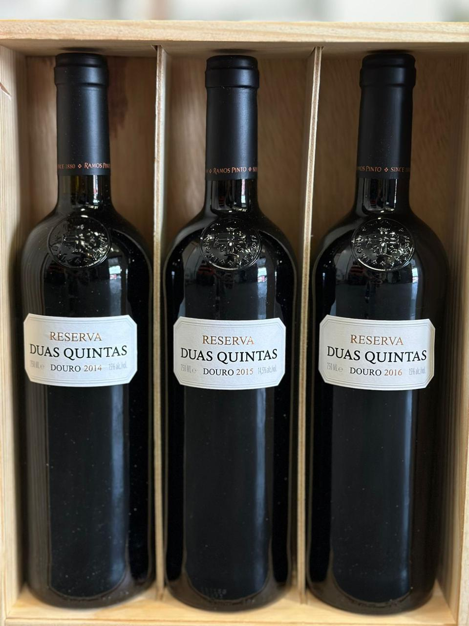 Kit Vertical Duas Quintas Reserva 141516 Vinho Portugues (3 unidades)