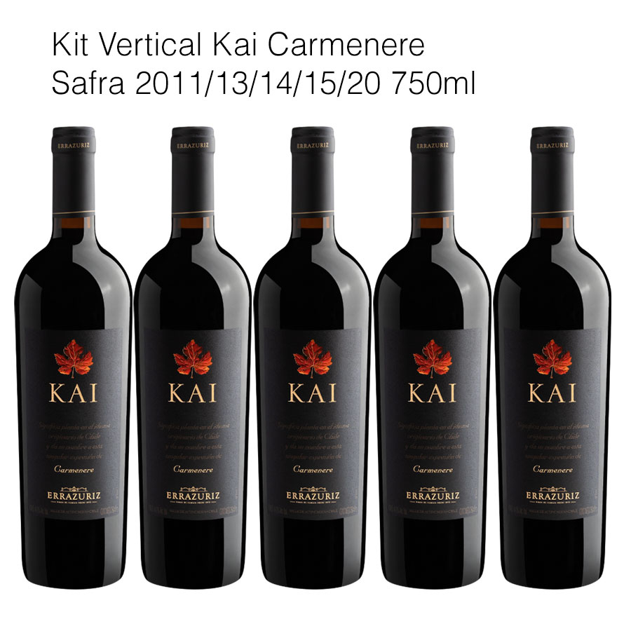 Kit Vertical Kai Carmenere 2015141311 Vinho Chileno (5 unidades)