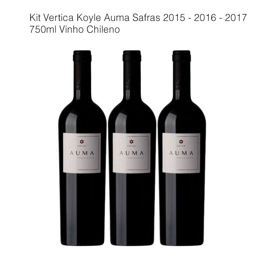 Kit Vertical 3 Grfs Koyle Auma 151617 Vinho Chileno (3 unidades)