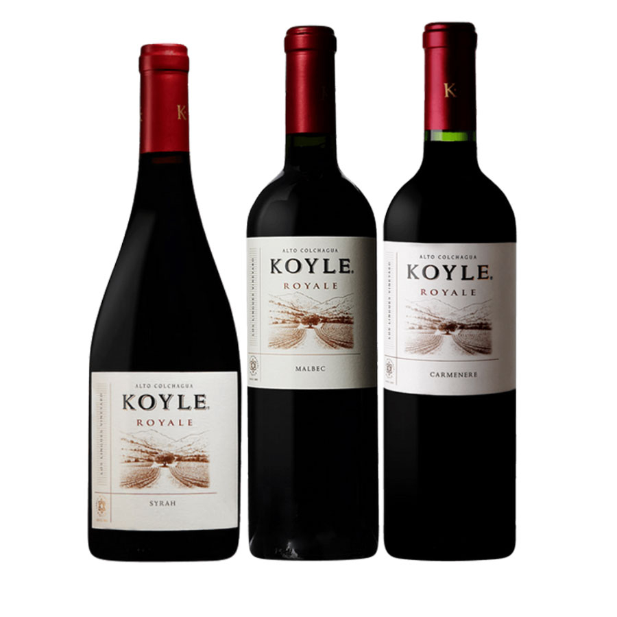 Kit Koyle Royalle 3 Gfs Vinho Chileno 2010 (3 unidades)