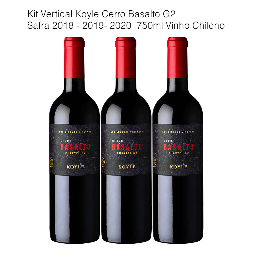 Kit Vertical Koyle Cerro Basalto G2 181920 Vinho Chileno (3 unidades)